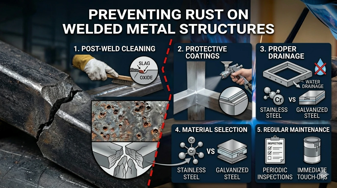 How to Prevent Rust on Welded Metal Structures